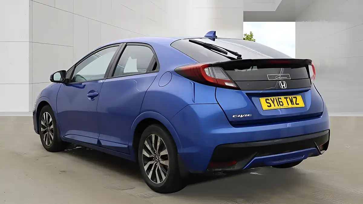 Used 2016 Honda Civic S Blue - Interior and Exterior details 4