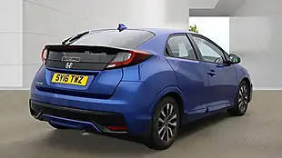Used 2016 Honda Civic S Blue - Interior and Exterior details 5