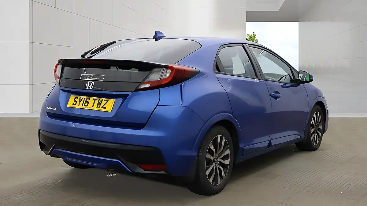 Used 2016 Honda Civic S Blue - Interior and Exterior details 5