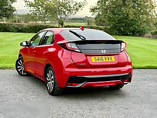 Used 2016 Honda Civic S Red - Interior and Exterior details 5
