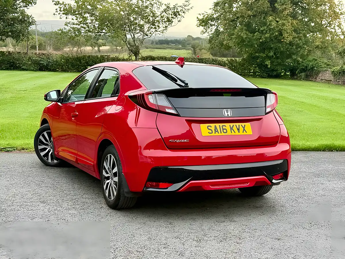 Used 2016 Honda Civic S Red - Interior and Exterior details 5
