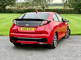 Used 2016 Honda Civic S Red - Interior and Exterior details 7