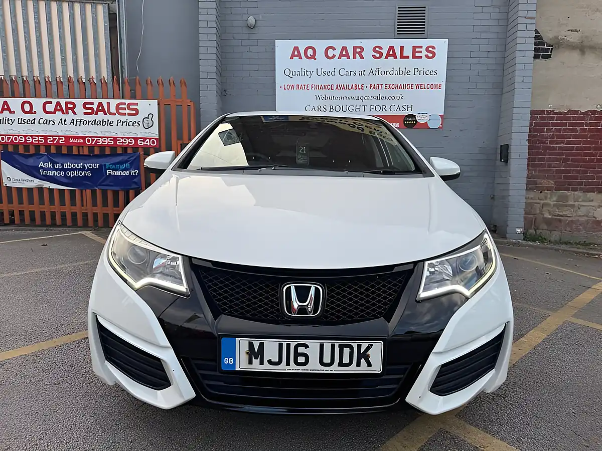 Used 2016 Honda Civic S White - Interior and Exterior details 2