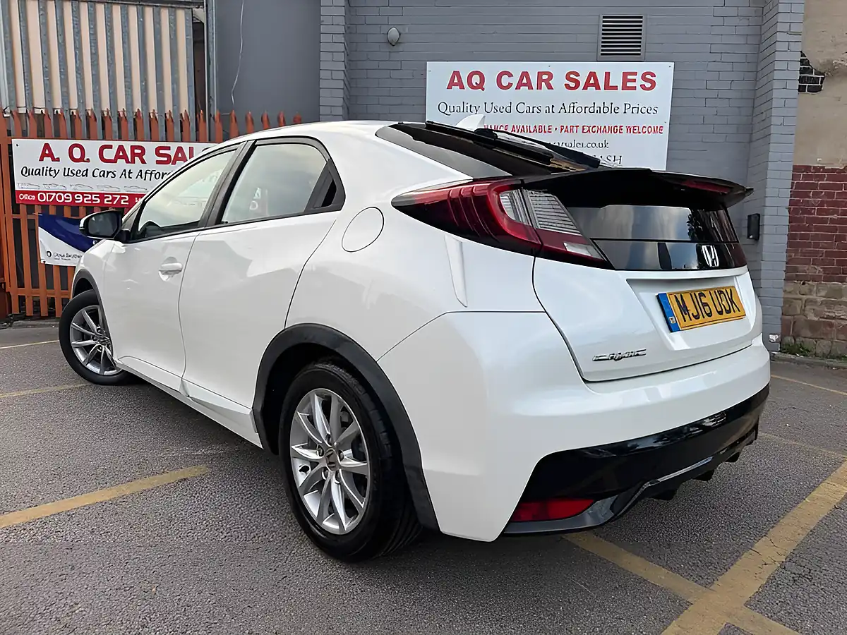 Used 2016 Honda Civic S White - Interior and Exterior details 5