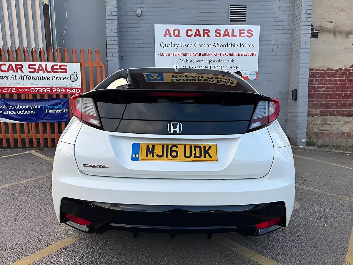 Used 2016 Honda Civic S White - Interior and Exterior details 6