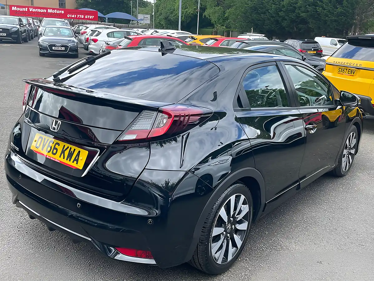 Used 2016 Honda Civic Se Plus (navi) Black - Interior and Exterior details 8