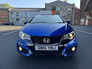 Used 2016 Honda Civic Sport Blue - Interior and Exterior details 7