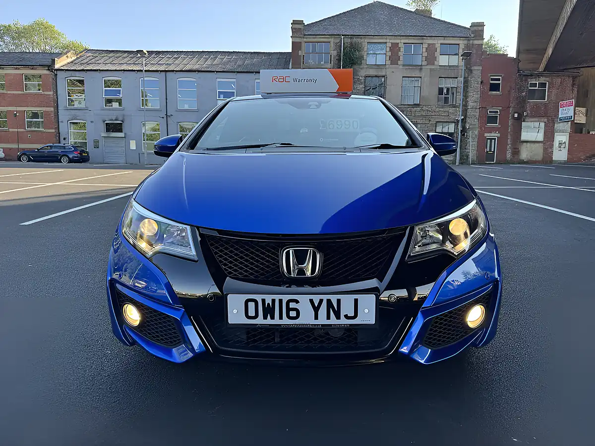 Used 2016 Honda Civic Sport Blue - Interior and Exterior details 7