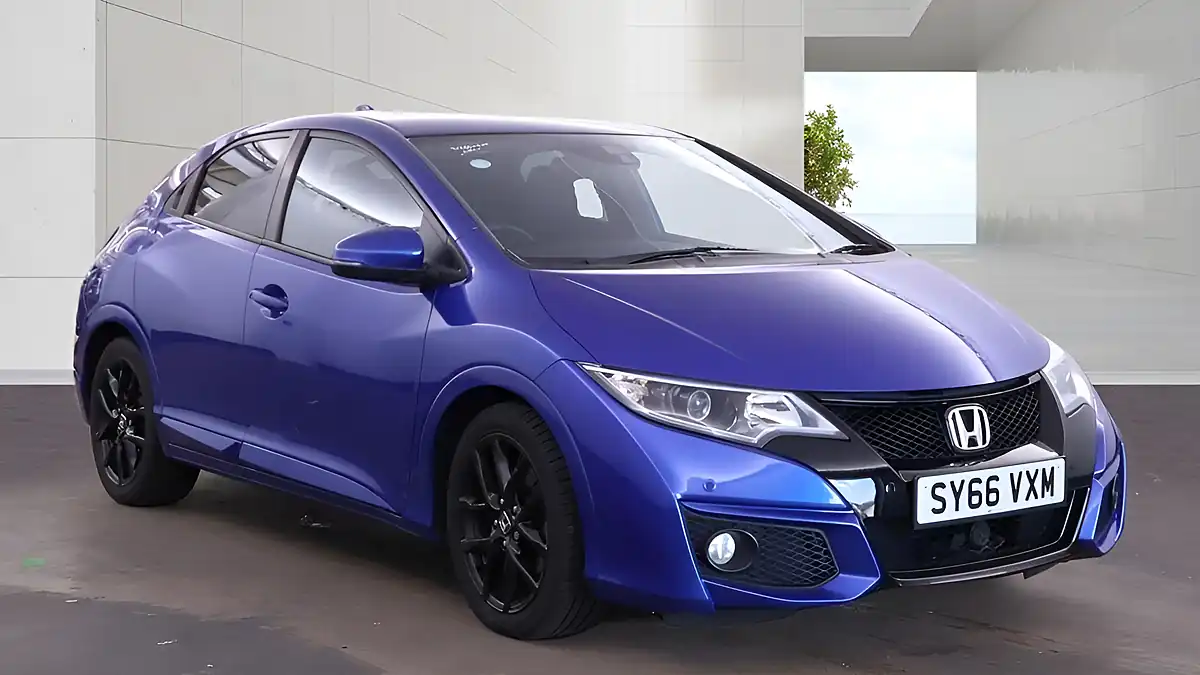 Used 2016 Honda Civic Sport Blue - Front View