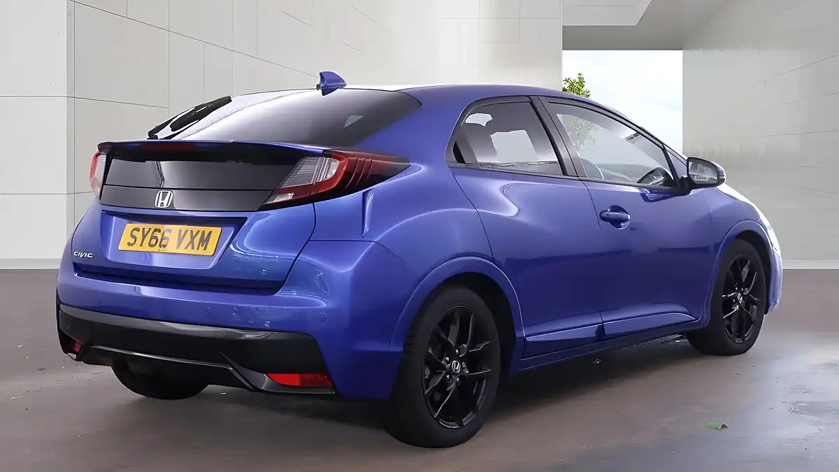 Used 2016 Honda Civic Sport Blue - Interior and Exterior details 3