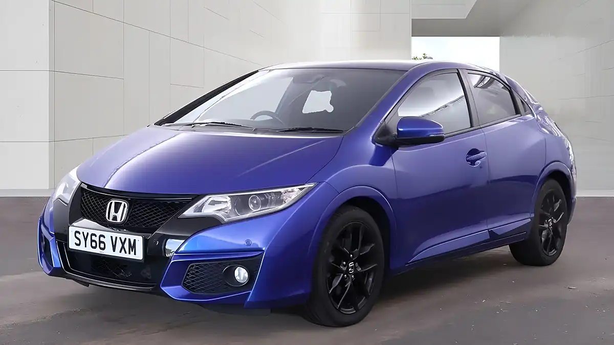 Used 2016 Honda Civic Sport Blue - Interior and Exterior details 6
