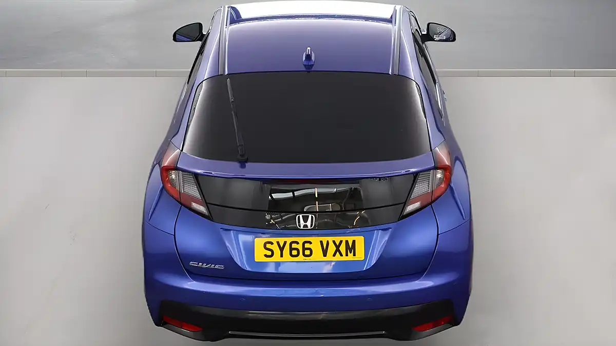 Used 2016 Honda Civic Sport Blue - Interior and Exterior details 8