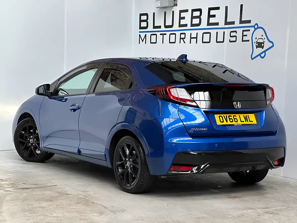 Used 2016 Honda Civic Sport Blue - Interior and Exterior details 5