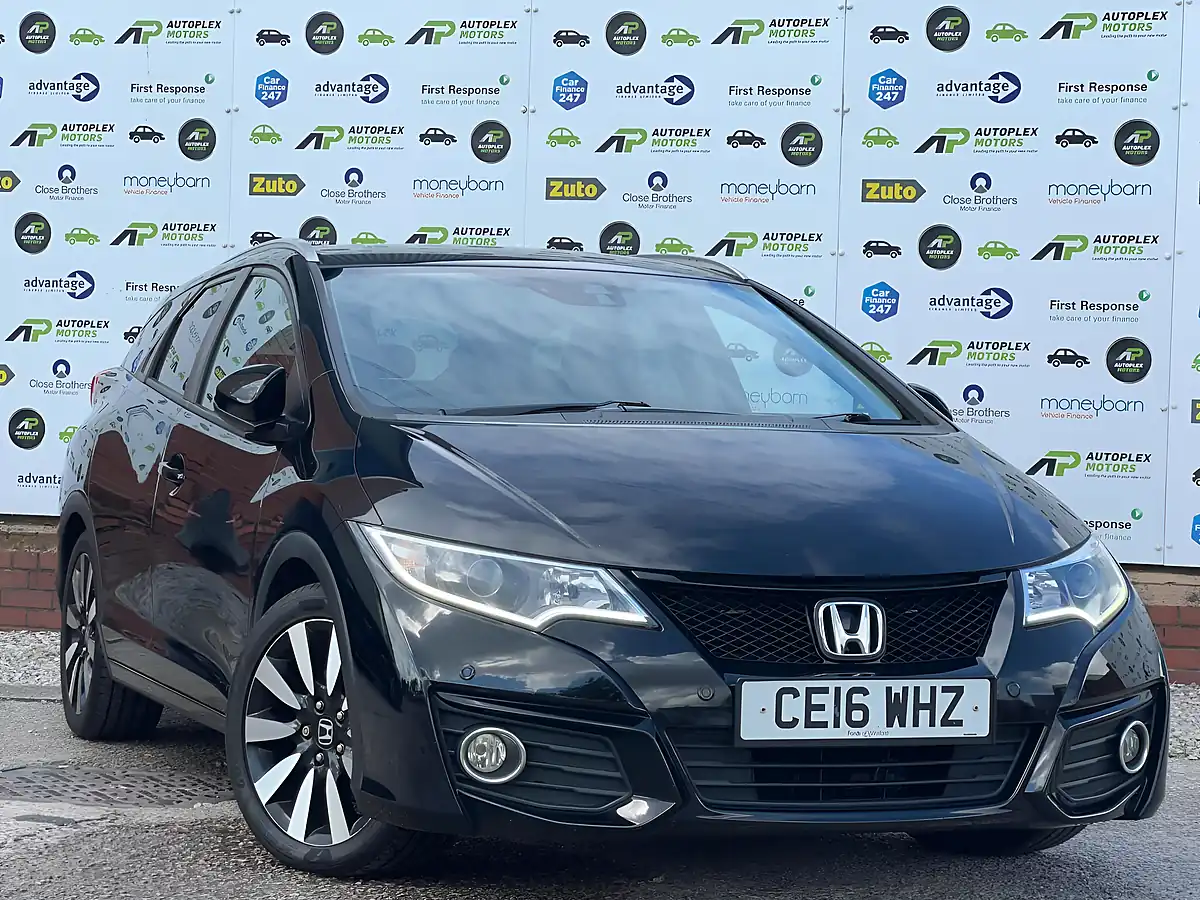 Used 2016 Honda Civic Sr Tourer Black - Front View