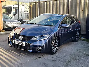 Used 2016 Honda Civic Sr Tourer Blue - Interior and Exterior details 3