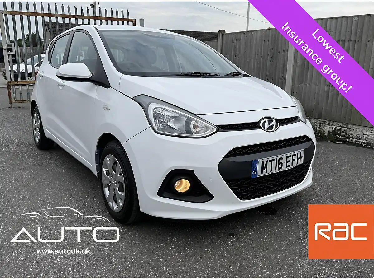 Used 2016 Hyundai i10 Se Polar White - Front View