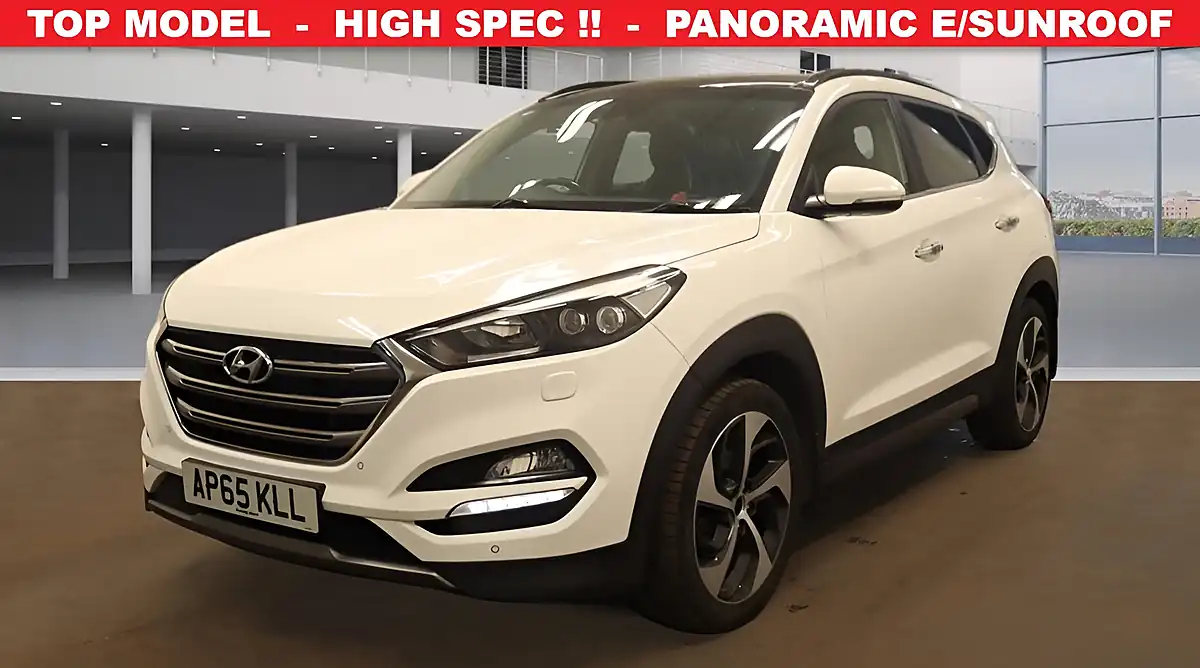 Used 2016 Hyundai Tucson Premium Se White - Front View