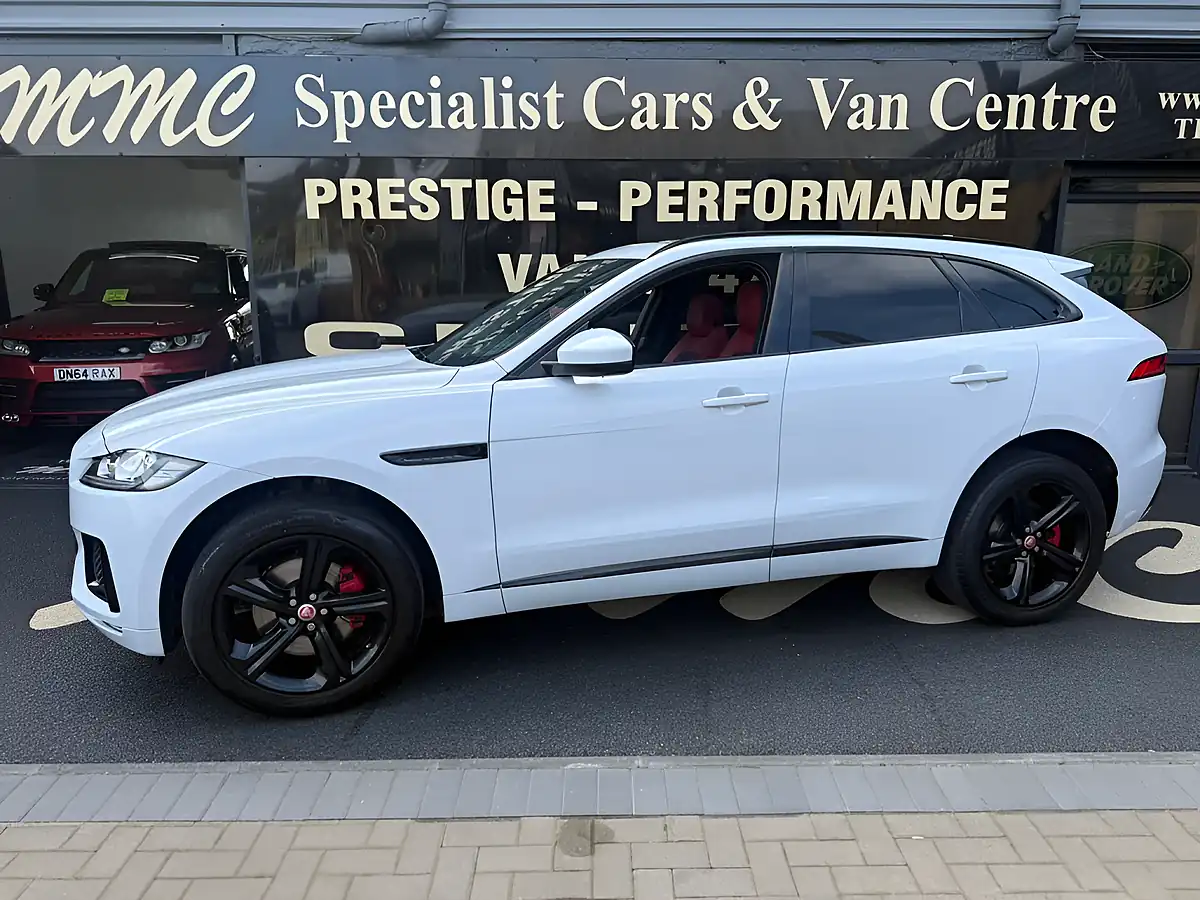 Used 2016 Jaguar F-Pace S Glacier White - Front View