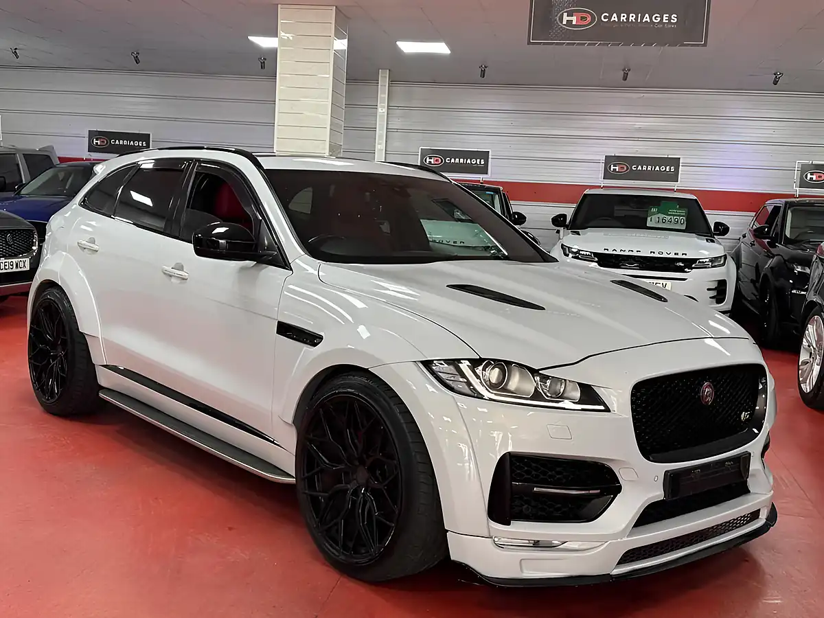 Used 2016 Jaguar F-Pace S White - Front View