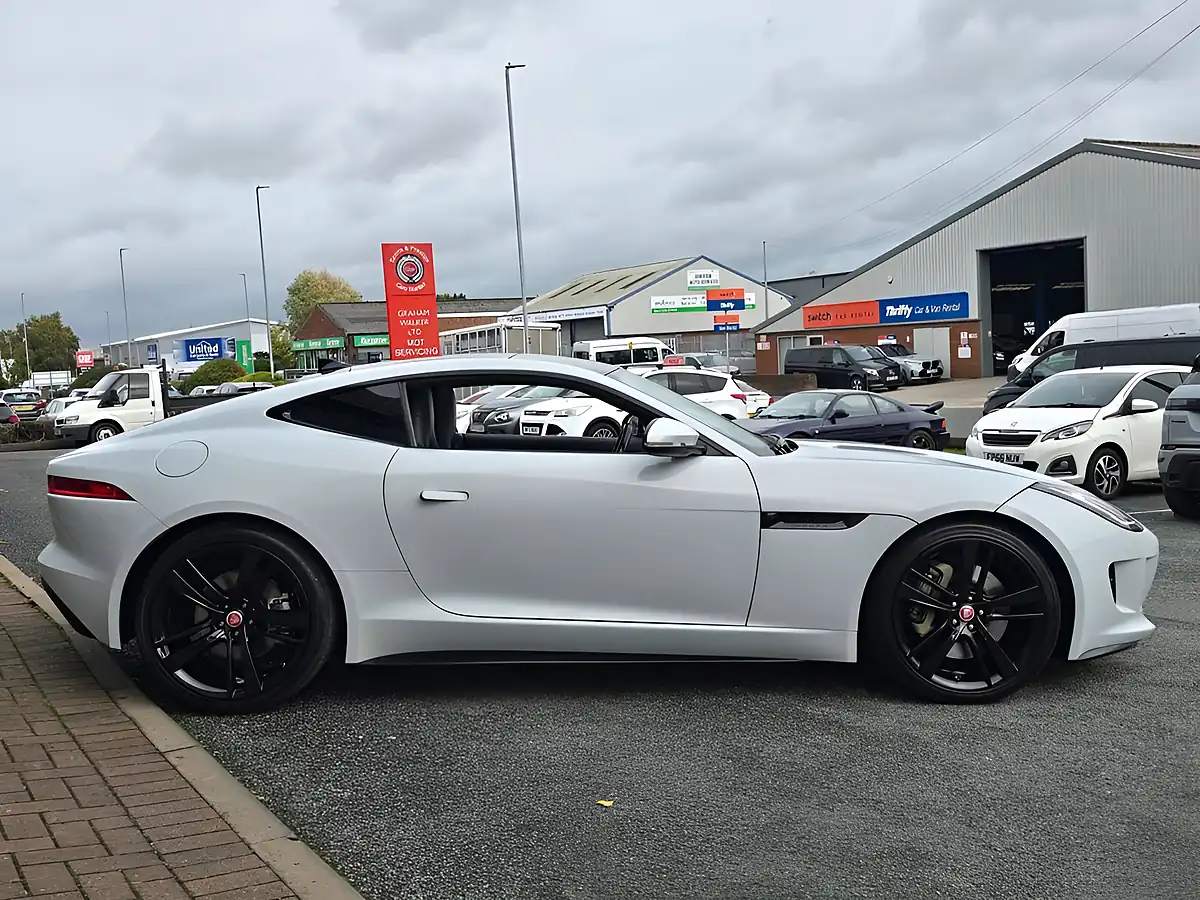 Used 2016 Jaguar F-Type Coupe Glacier White - Interior and Exterior details 12