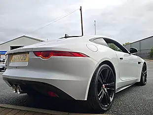 Used 2016 Jaguar F-Type Coupe Glacier White - Interior and Exterior details 13