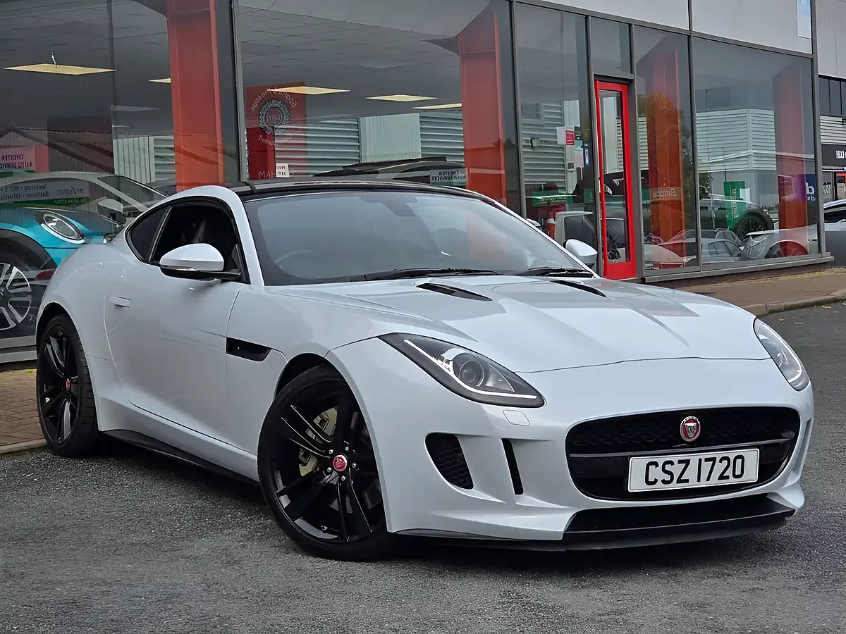 Used 2016 Jaguar F-Type Coupe Glacier White - Interior and Exterior details 2