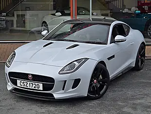 Used 2016 Jaguar F-Type Coupe Glacier White - Interior and Exterior details 9