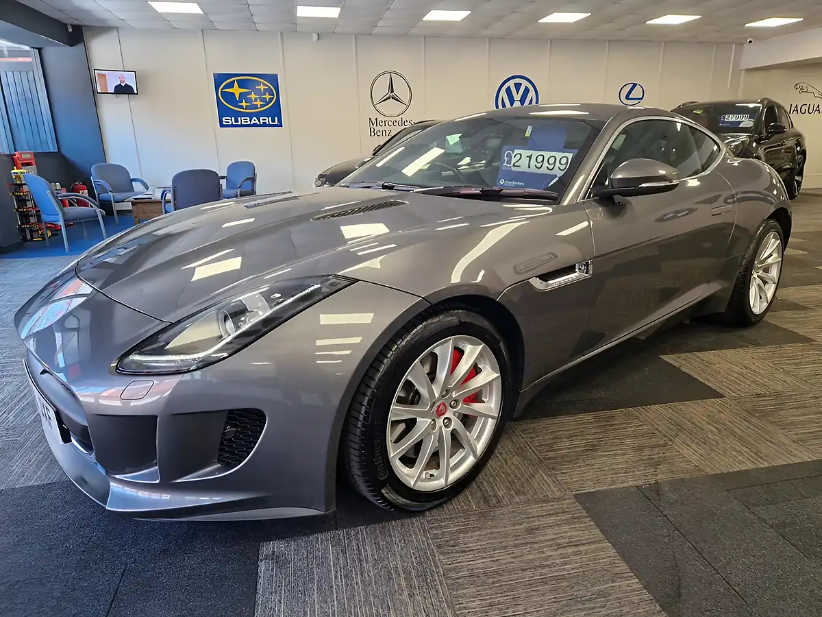 Used 2016 Jaguar F-Type Grey - Front View