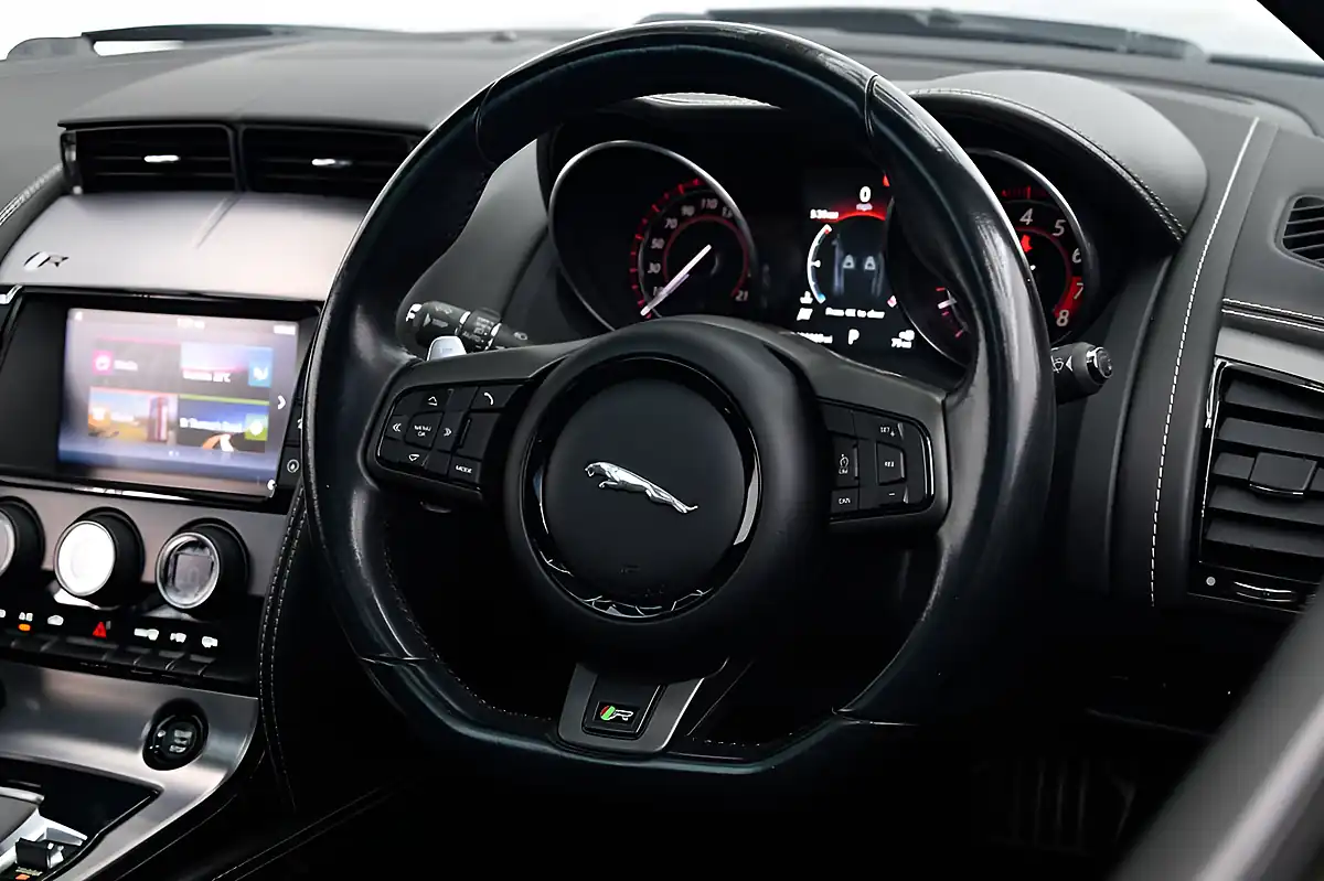 Used 2016 Jaguar F-Type R Coupe Grey - Interior and Exterior details 16