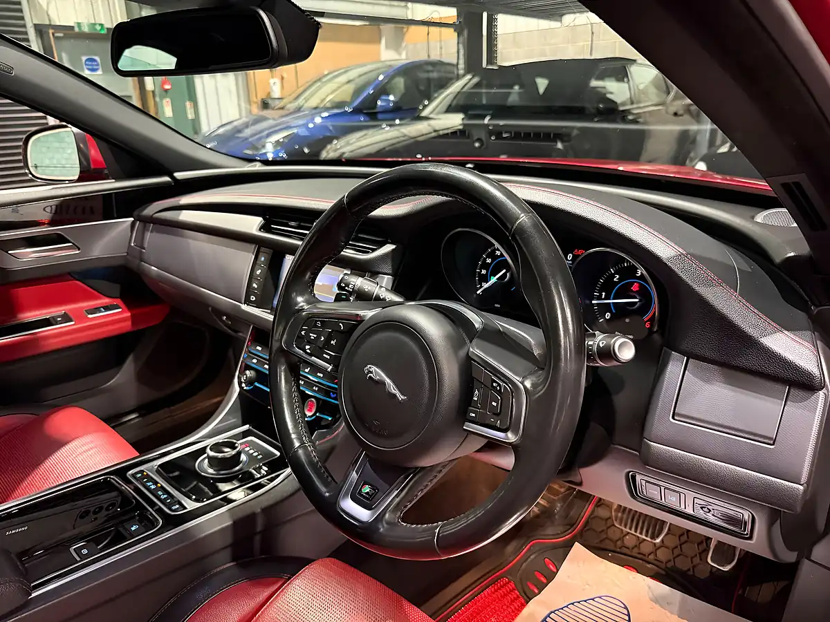 Used 2016 Jaguar Xf R-Sport Red - Interior and Exterior details 13