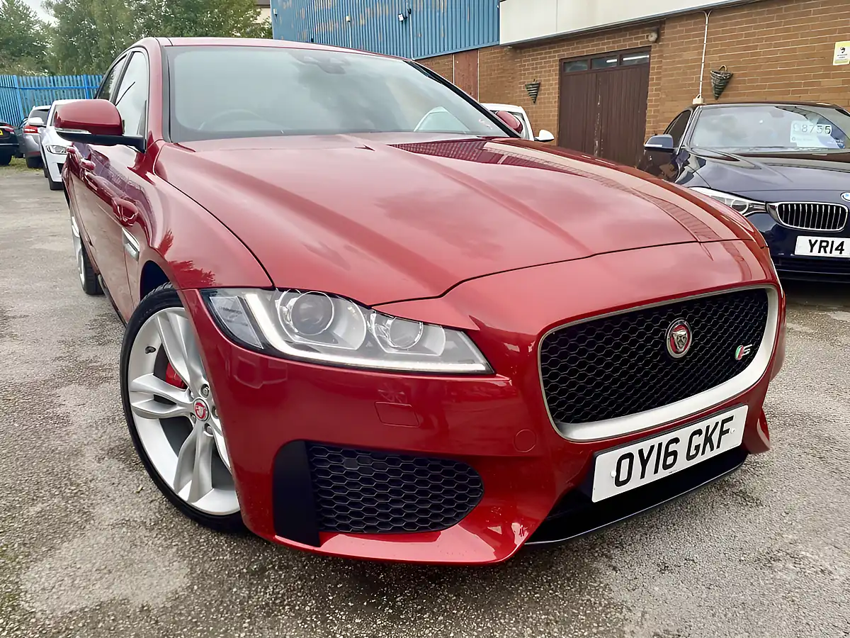 Used 2016 Jaguar Xf S Red - Interior and Exterior details 2