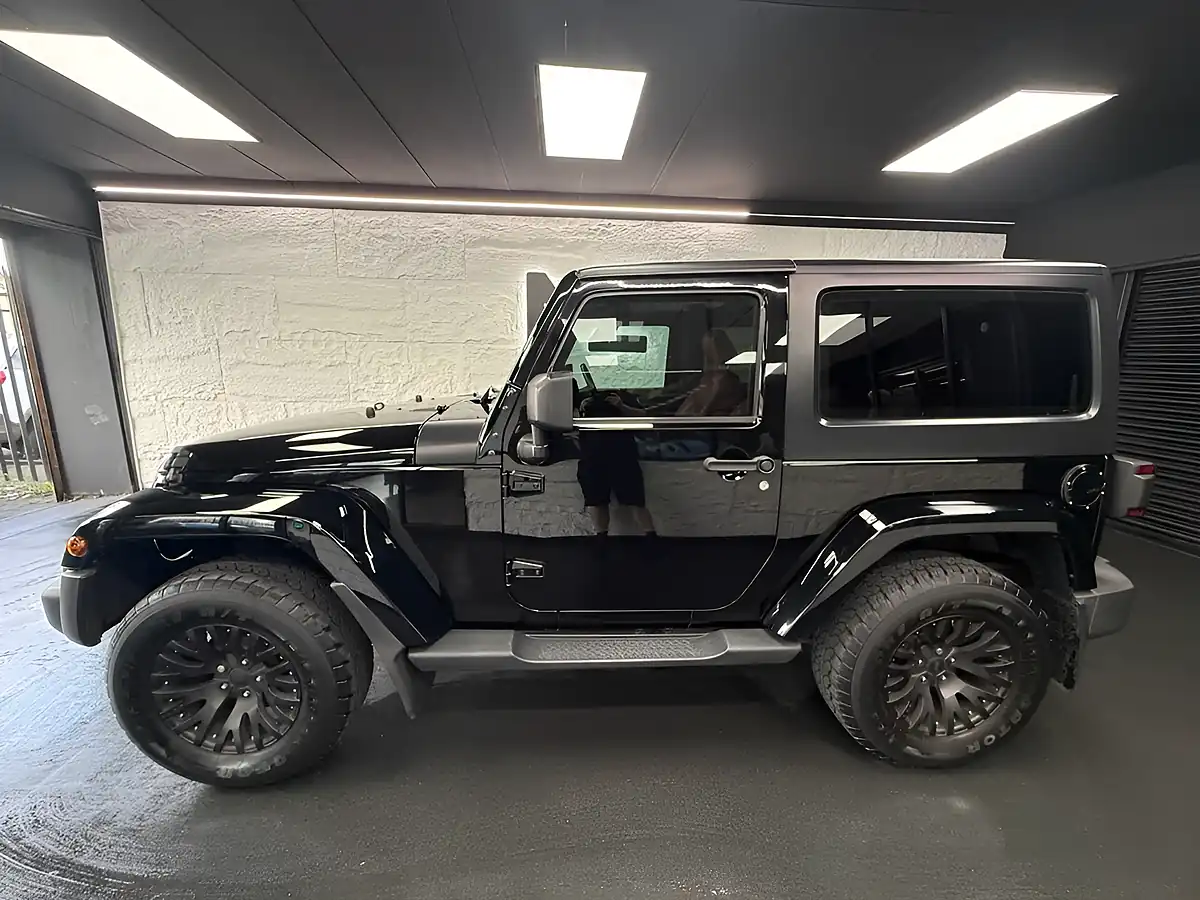 Used 2016 Jeep Wrangler Sahara Black - Interior and Exterior details 11