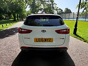 Used 2016 Kia Optima GT-Line S Sportswagon White - Interior and Exterior details 7