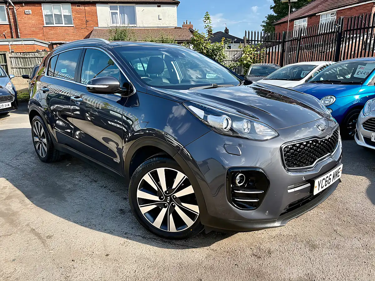 Used 2016 Kia Sportage KX-4 Gun Metal Grey - Front View