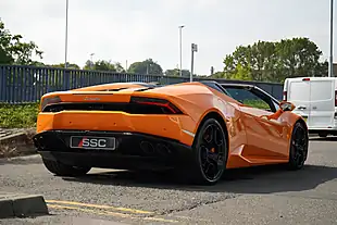 Used 2016 Lamborghini Huracan Spyder Ldf Arancio Borealis - Interior and Exterior details 12