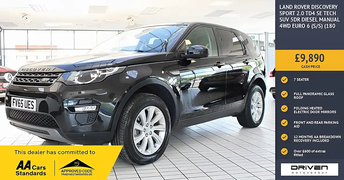 Used 2016 Land Rover Discovery Sport Se Tech Santorini Black - Front View