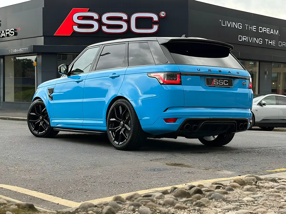 Used 2016 Land Rover Range Rover Sport Svr Blue - Interior and Exterior details 2