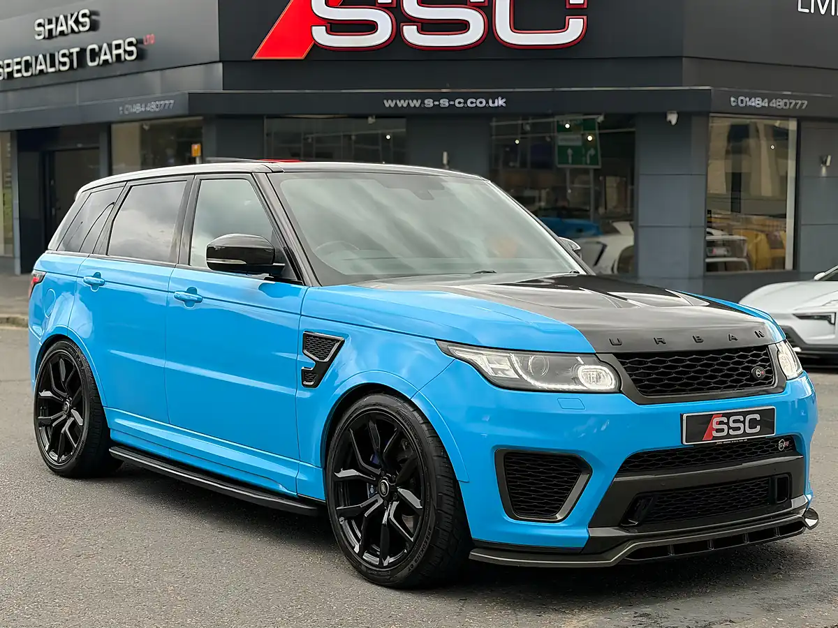 Used 2016 Land Rover Range Rover Sport Svr Blue - Interior and Exterior details 4