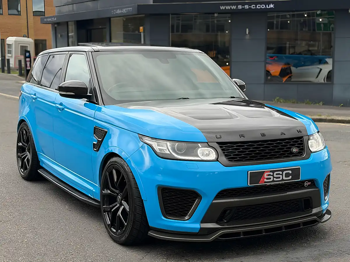 Used 2016 Land Rover Range Rover Sport Svr Blue - Interior and Exterior details 5
