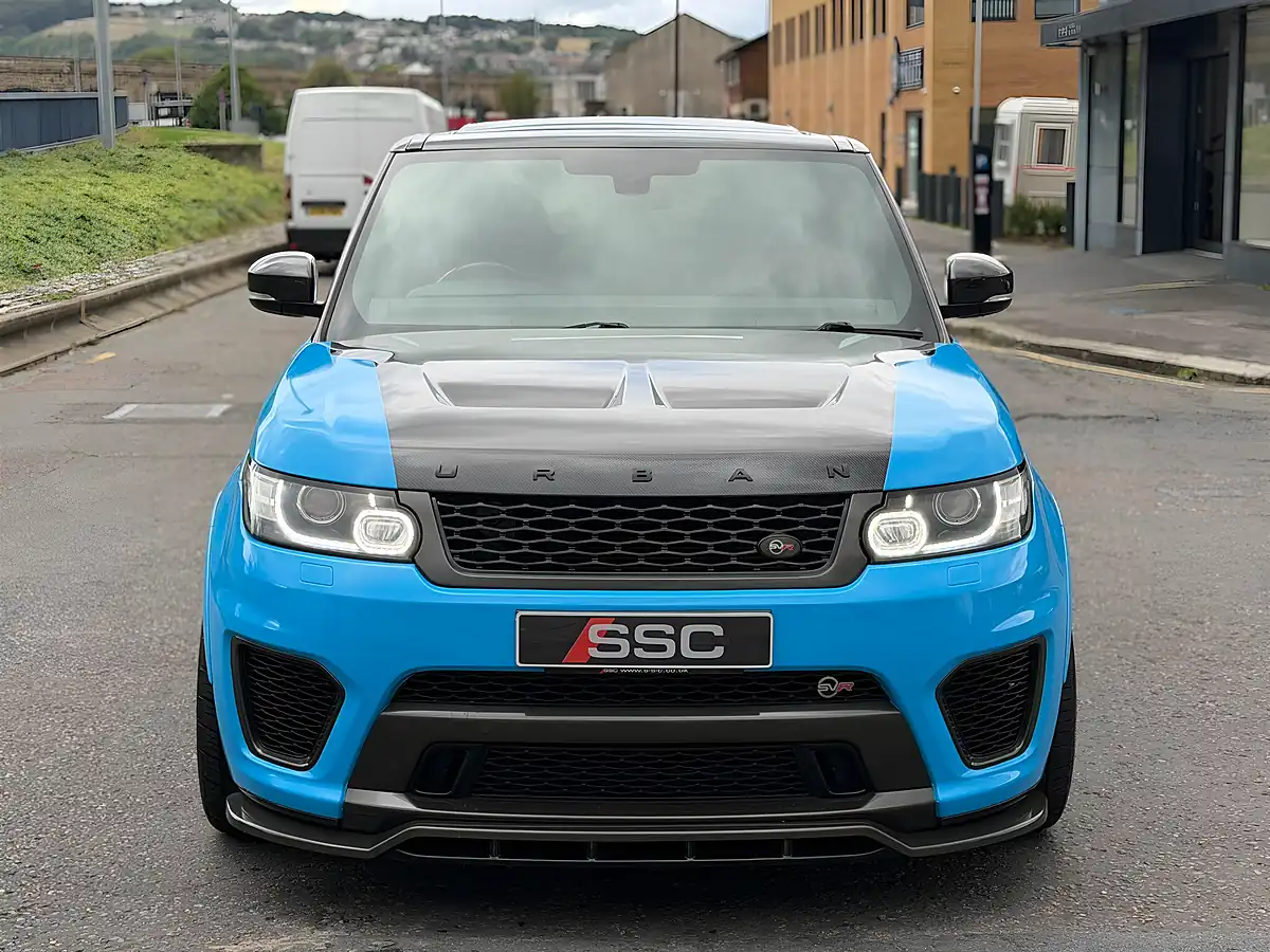 Used 2016 Land Rover Range Rover Sport Svr Blue - Interior and Exterior details 6