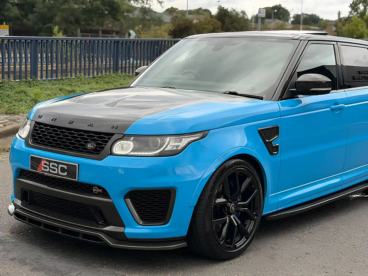 Used 2016 Land Rover Range Rover Sport Svr Blue - Interior and Exterior details 8