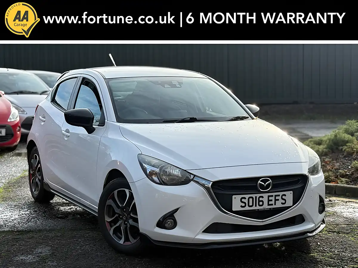 Used 2016 Mazda Mazda2 Sport Black White - Front View