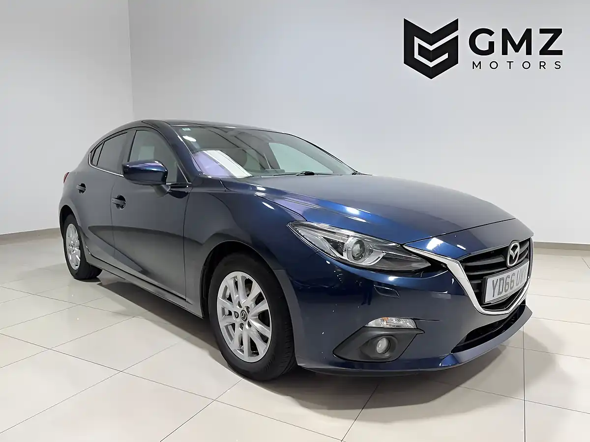 Used 2016 Mazda Mazda3 Se-L Nav Blue Reflex - Front View
