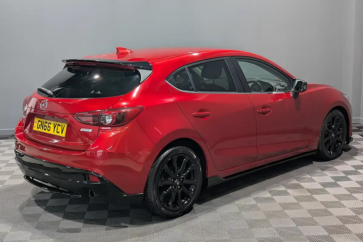 Used 2016 Mazda Mazda3 Sport Black Red - Interior and Exterior details 9