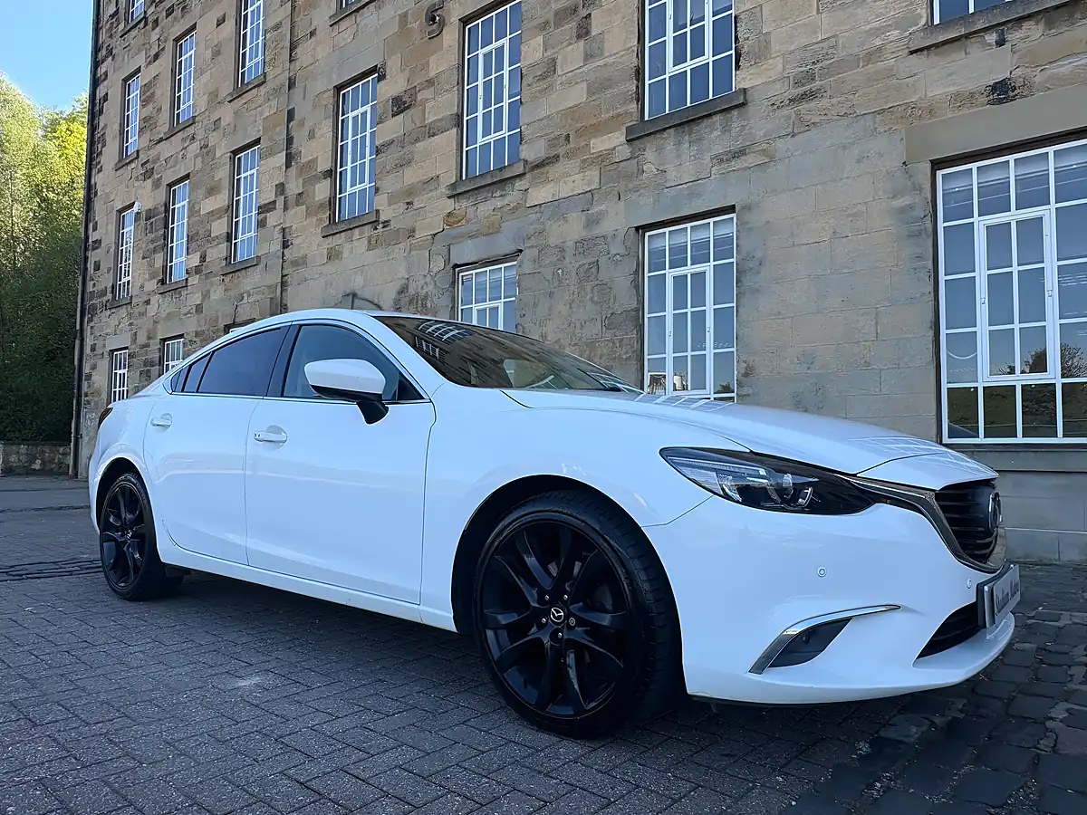Used 2016 Mazda Mazda6 Sport Nav White - Interior and Exterior details 10