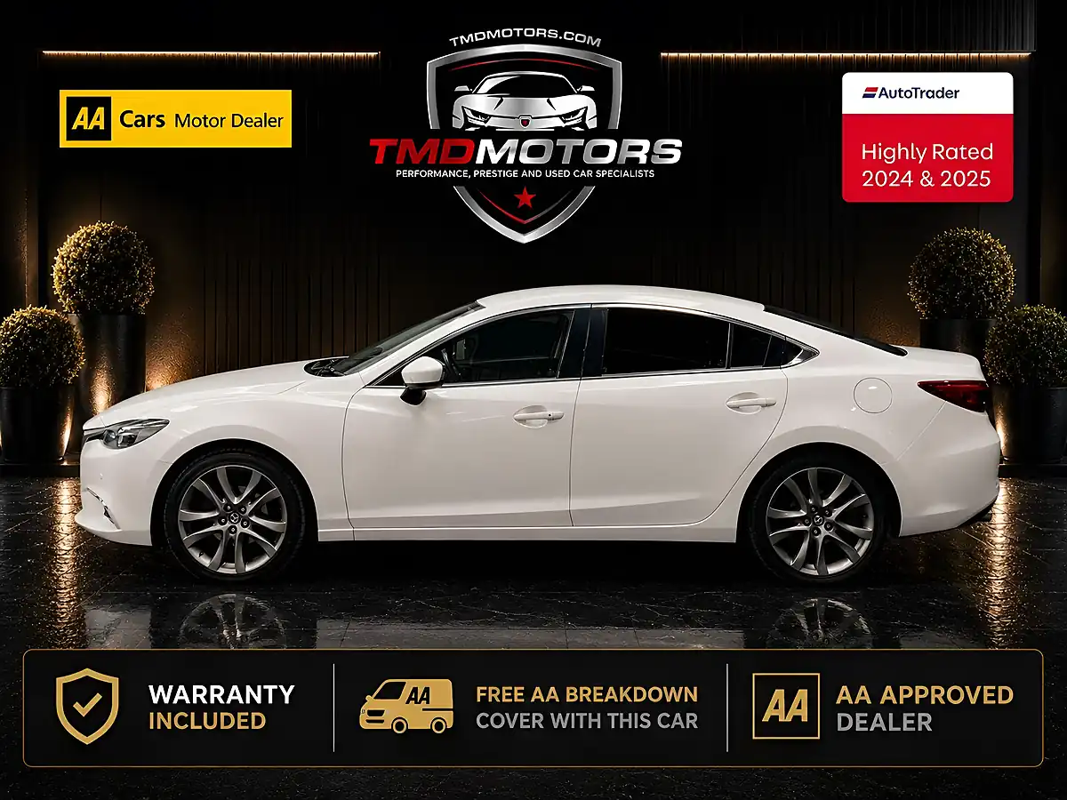 Used 2016 Mazda Mazda6 Sport Nav White - Interior and Exterior details 4