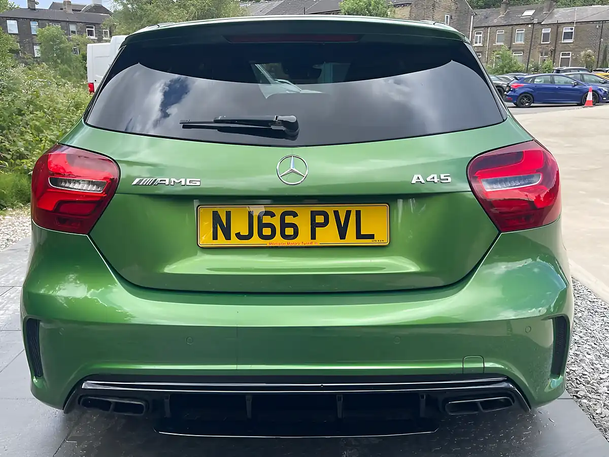 Used 2016 Mercedes-Benz a-Class A45 AMG Elbaite Green - Interior and Exterior details 16