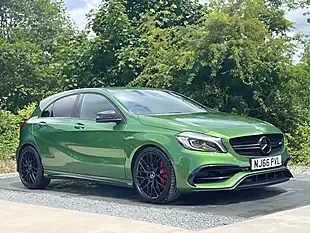 Used 2016 Mercedes-Benz a-Class A45 AMG Elbaite Green - Interior and Exterior details 7