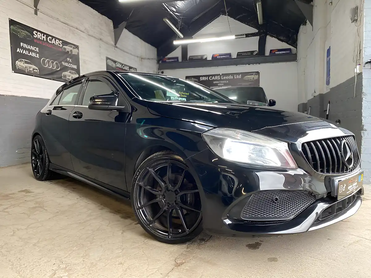 Used 2016 Mercedes-Benz a Class AMG Line Black - Front View