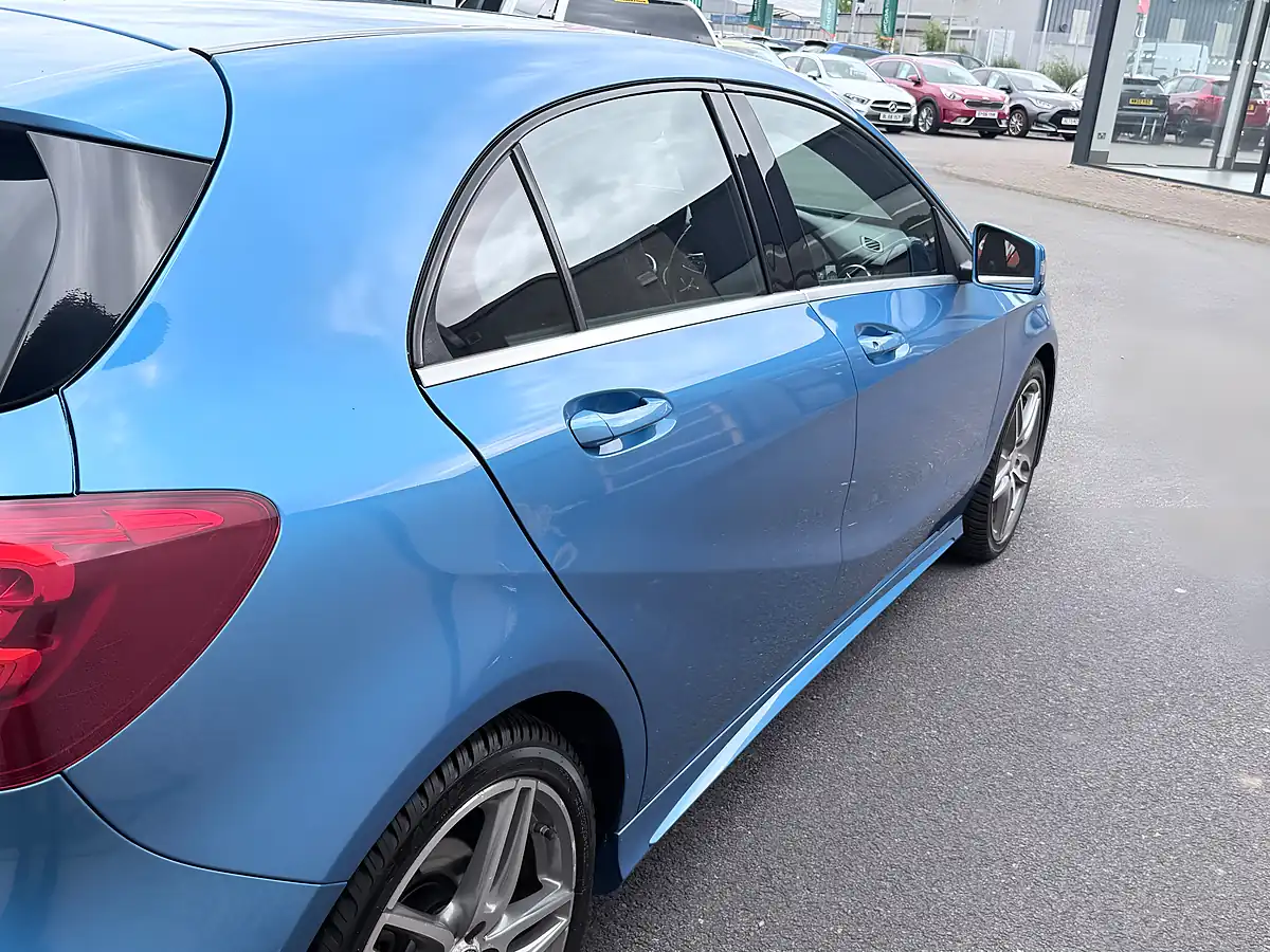 Used 2016 Mercedes-Benz a Class AMG Line Blue - Interior and Exterior details 10